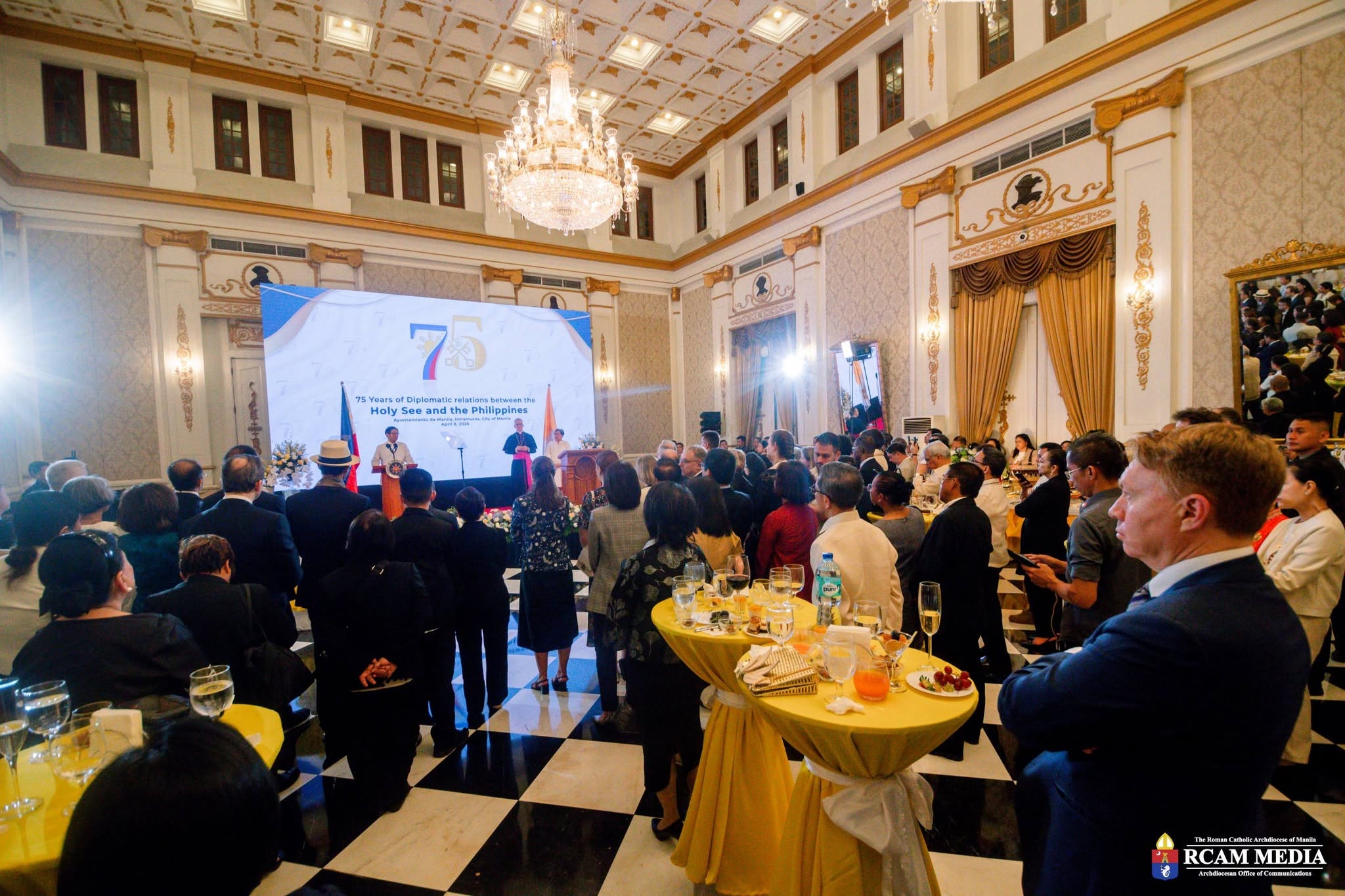 The celebration continues in fellowship, bringing together guests and friends in the same spirit of faith and friendship that has united the Holy See and the Philippines for 75 years.