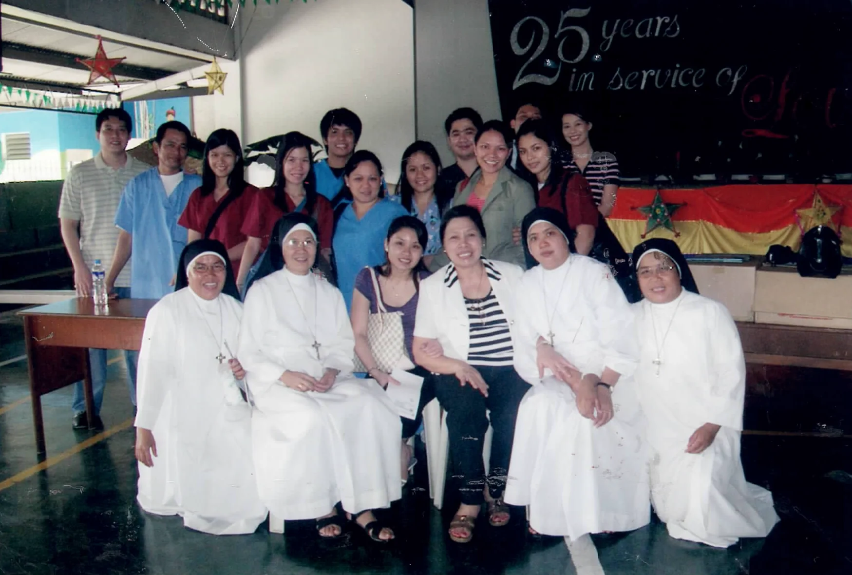 Sacred Heart staff and religious community partners during an outreach activity