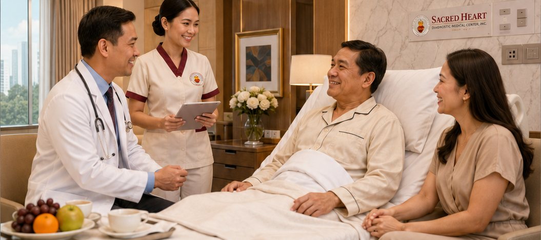 General medical treatment and patient support at Sacred Heart.